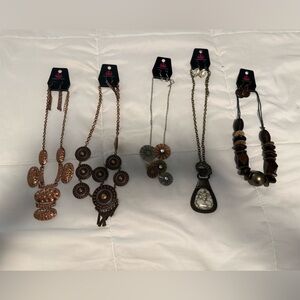 Set of 5 Paparazzi necklaces and earrings set